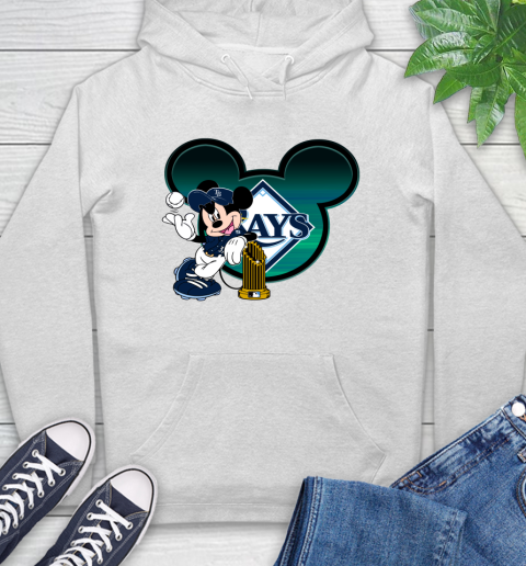 MLB Tampa Bay Rays The Commissioner's Trophy Mickey Mouse Disney Hoodie
