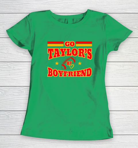 Go Boyfriend Football gift Fans Women's T-Shirt 4