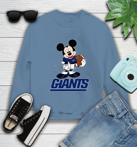 NFL Football New York Giants Cheerful Mickey Mouse Shirt Sweatshirt 8
