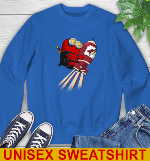 NHL Hockey Arizona Coyotes Deadpool Minion Marvel Shirt Sweatshirt 11