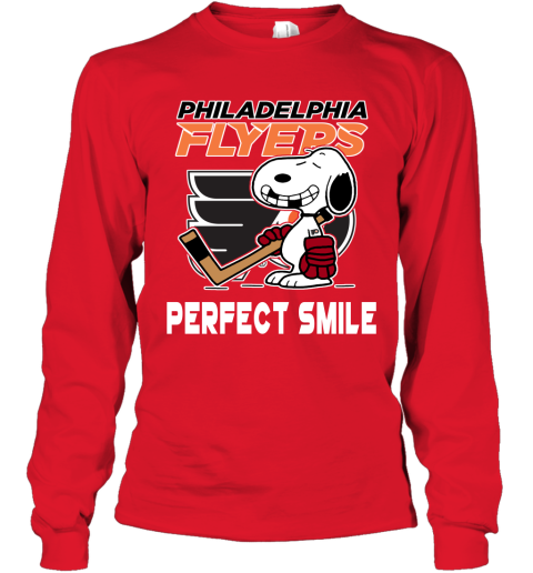 Nhl philadelphia flyers Snoopy perfect smile the Peanuts movie hockey Shirt  - Nvamerch