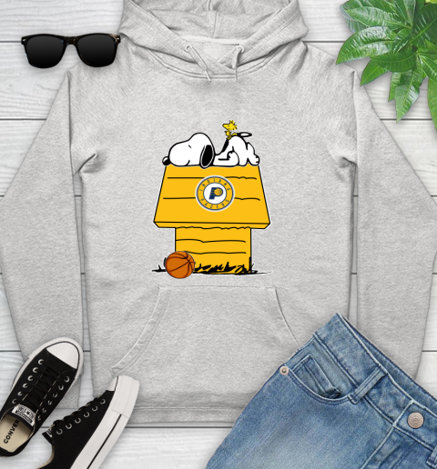 Indiana Pacers NBA Basketball Snoopy Woodstock The Peanuts Movie Youth Hoodie