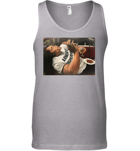 Arnold Schwarzenegger is numero uno Tank Top kct9 arnold schwarzenegger is numero uno unisex tank 17 front sport grey
