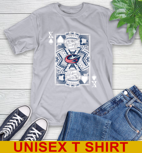 Columbus Blue Jackets NHL Hockey The King Of Spades Death Cards Shirt T-Shirt 5