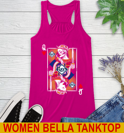 MLB Baseball Tampa Bay Rays The Queen Of Hearts Card Shirt Racerback Tank 6