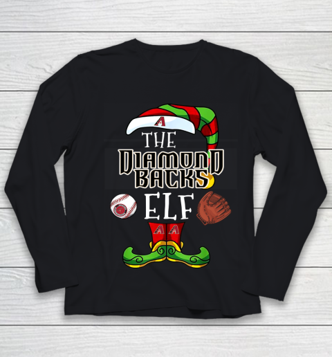 Arizona Diamondbacks Christmas ELF Funny MLB Youth Long Sleeve