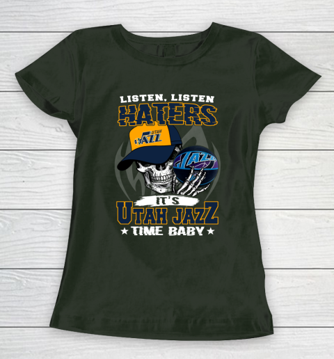 Listen Haters It is JAZZ Time Baby NBA Women's T-Shirt 4