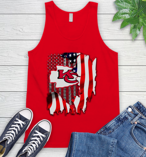 Kansas City Chiefs NFL Football American Flag Tank Top 5