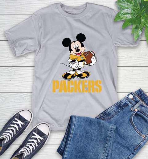 NFL Football Green Bay Packers Cheerful Mickey Mouse Shirt T-Shirt 6