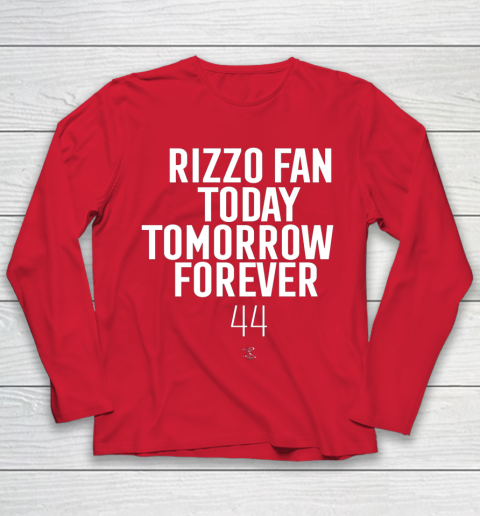 Anthony Rizzo Tshirt Fan Today Tomorrow Forever Gameday Youth Long Sleeve 8