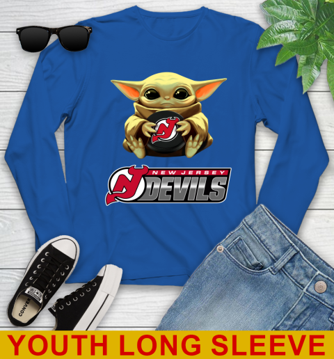 NHL Hockey New Jersey Devils Star Wars Baby Yoda Shirt 131