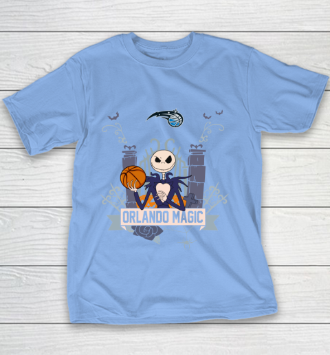 NBA Orlando Magic Basketball Jack Skellington Halloween Youth T-Shirt 8