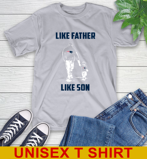New England Patriots NFL Football Like Father Like Son Sports T-Shirt 5