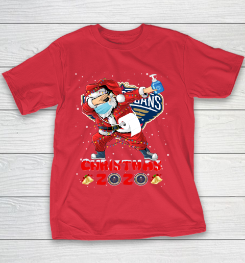 New Orleans Pelicans Funny Santa Claus Dabbing Christmas 2020 NBA Youth T-Shirt 7