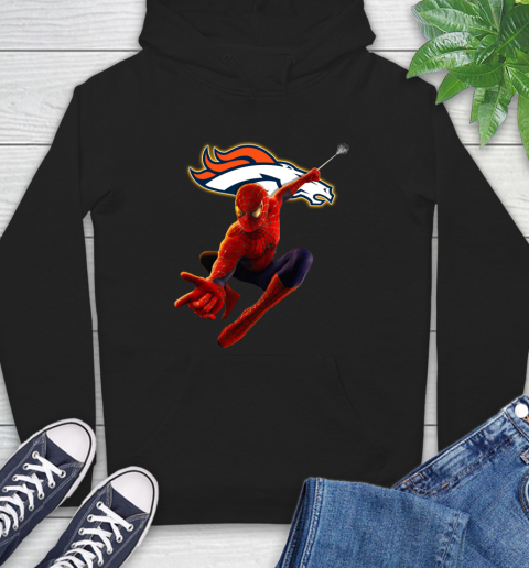 NFL Spider Man Avengers Endgame Football Denver Broncos Hoodie 2