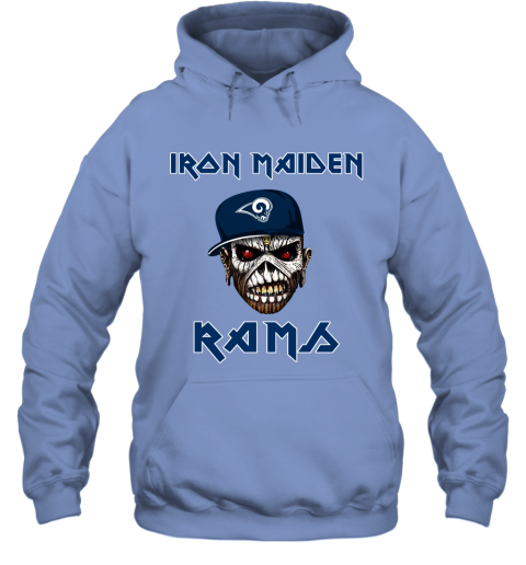 NFL Los Angeles Rams Iron Maiden Rock Band Music Football Sports JUAJlQTARUJ hoodie 23 95 151514 front carolina blue