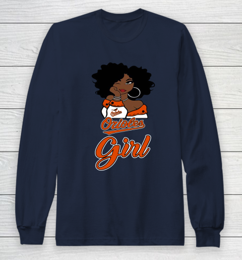 Baltimore Orioles Girl MLB Long Sleeve T-Shirt 4