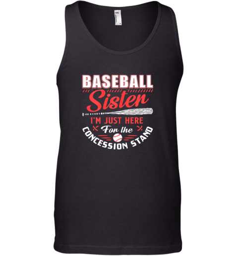 Baseball Sister I'm Just Here For The Concession Stand Tank Top