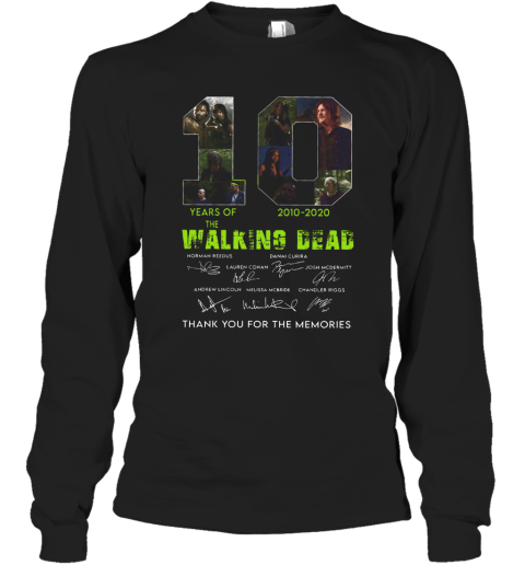 10 Years Of The Walking Dead 2010 2020 Anniversary Long Sleeve T-Shirt
