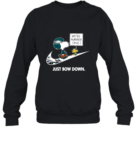 Philadelphia Eagles Are Number One – Just Bow Down Snoopy Sweatshirt