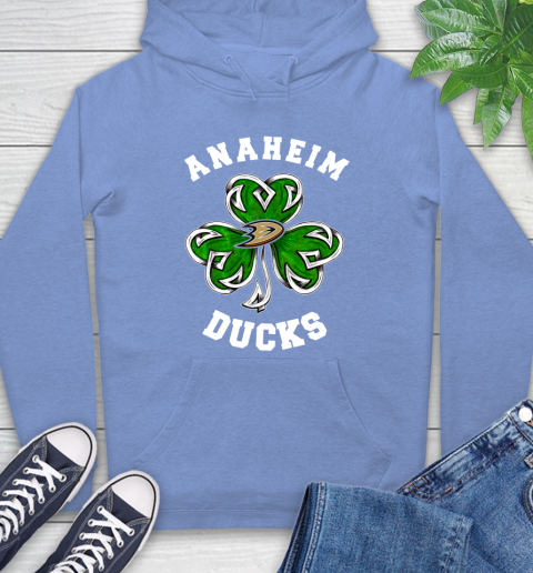 NHL Anaheim Ducks Three Leaf Clover St Patrick's Day Hockey Sports Hoodie 11