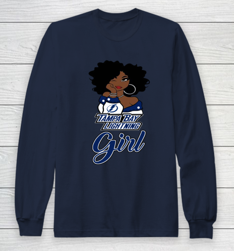 Tampa Bay Lightning Girl NHL Long Sleeve T-Shirt 4