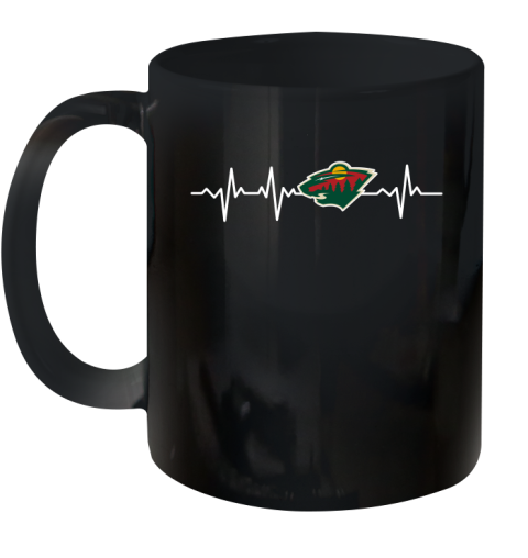 Minnesota Wild NHL Hockey Heart Beat Shirt Ceramic Mug 11oz