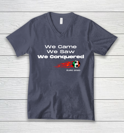 We Came, We Saw, We Conquered  Euro 2020 Italy Champion V-Neck T-Shirt 7