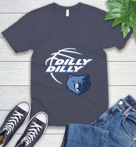 NBA Memphis Grizzlies Dilly Dilly Basketball Sports V-Neck T-Shirt 9