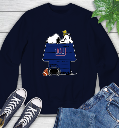 New York Giants NFL Football Snoopy Woodstock The Peanuts Movie Sweatshirt 3