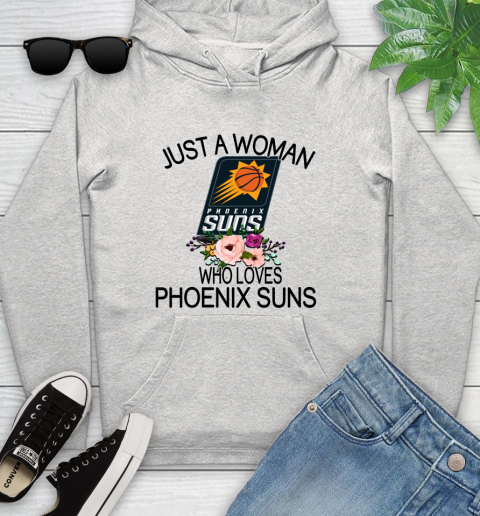 NBA Just A Woman Who Loves Phoenix Suns Basketball Sports Youth Hoodie