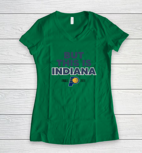 But This Is Indiana Women's V-Neck T-Shirt 3