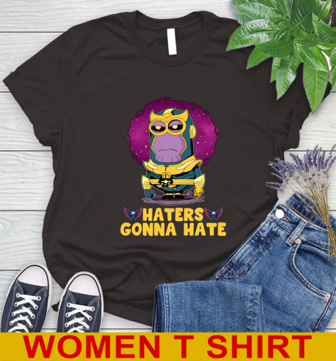 NHL Hockey Washington Capitals Haters Gonna Hate Thanos Minion Marvel Shirt Women's T-Shirt 8