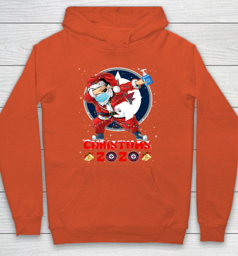 Winnipeg Jets Funny Santa Claus Dabbing Christmas 2020 NHL Hoodie 3