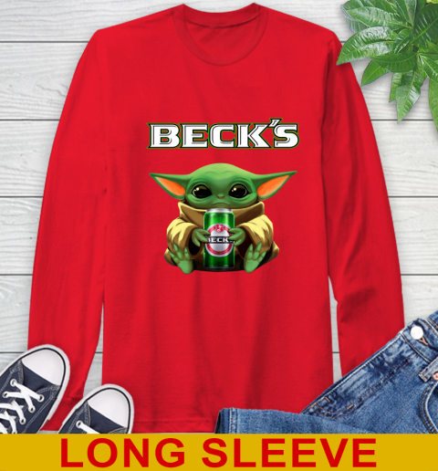 Star Wars Baby Yoda Hugs Beck's Beer Shirt 67