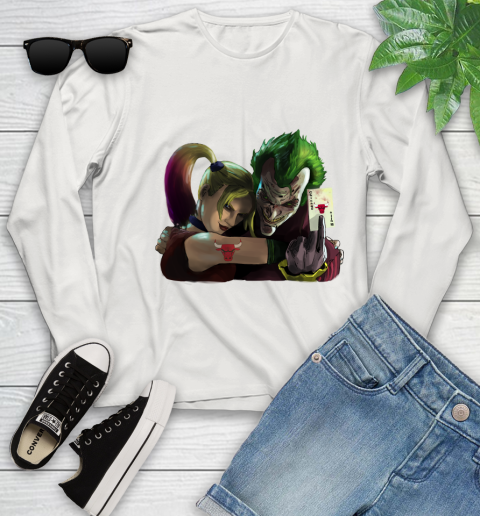 Chicago Bulls NBA Basketball Joker Harley Quinn Suicide Squad Youth Long Sleeve - Image 13