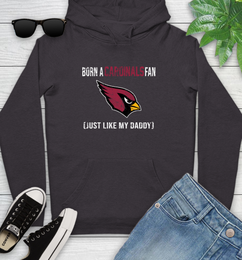 NFL Arizona Cardinals Football Loyal Fan Just Like My Daddy Shirt Youth Hoodie 6