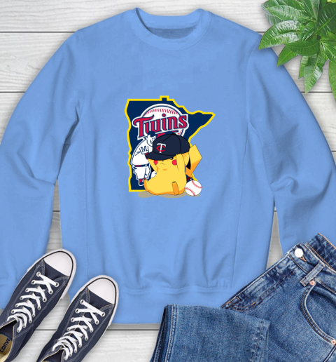 MLB Pikachu Baseball Sports Minnesota Twins Sweatshirt 11