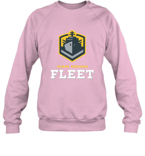 San Diego Fleet logo 4ksz san diego fleetlogo sweatshirt 35 front light pink