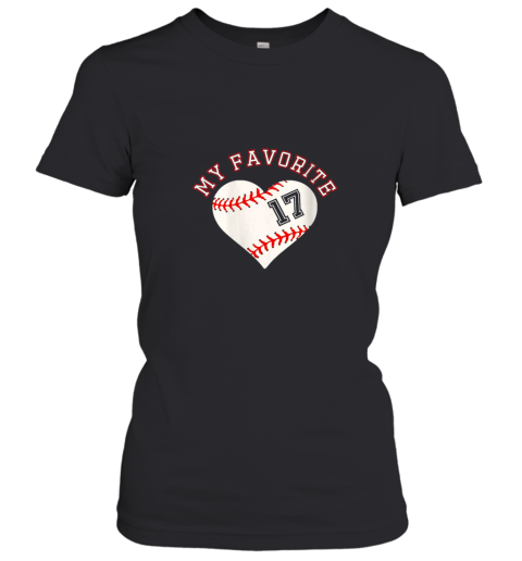 Baseball Player 17 Jersey Outfit No #17 Sports Fan Gift Women's T-Shirt