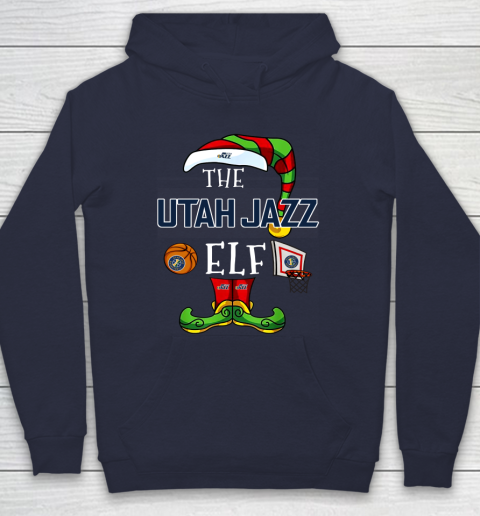 Utah Jazz Christmas ELF Funny NBA Hoodie 2
