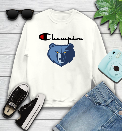 NBA Basketball Memphis Grizzlies Champion Shirt Youth Sweatshirt
