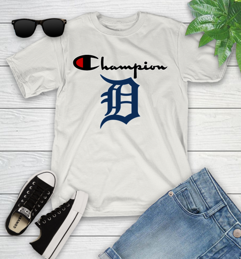 MLB Baseball Detroit Tigers Champion Shirt Youth T-Shirt 11