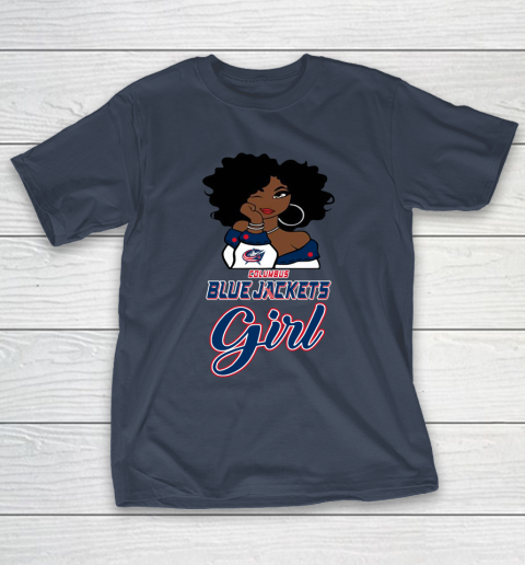 Columbus Blue Jackets Girl NHL T-Shirt 4