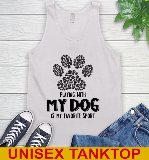Playing with my dog IS MY FAVORITE SPORT 2d tshirt 57