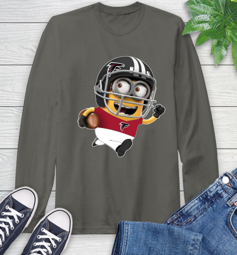 NFL Atlanta Falcons Minions Disney Football Sports Long Sleeve T-Shirt 8