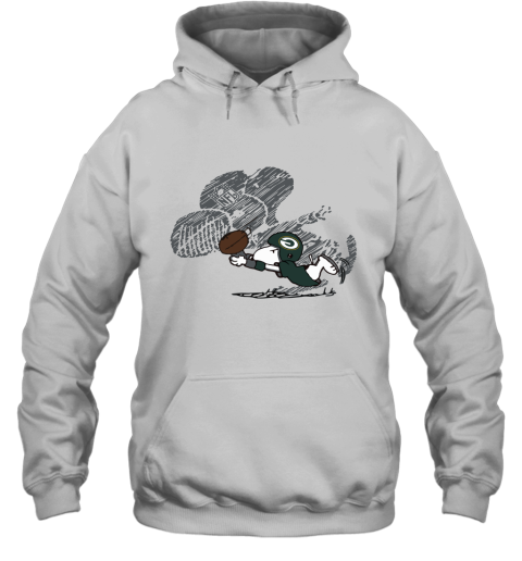 Green Bay Packers Snoopy Plays The Football Game Hoodie