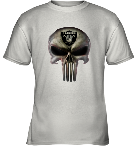 Oakland Raiders The Punisher Mashup Football Youth T-Shirt