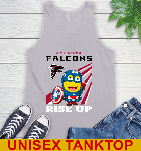 NFL Football Atlanta Falcons Captain America Marvel Avengers Minion Shirt Tank Top 3