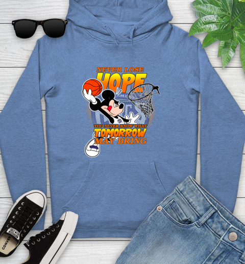 Sacramento Kings NBA Basketball Mickey Disney Never Lose Hope Youth Hoodie 13